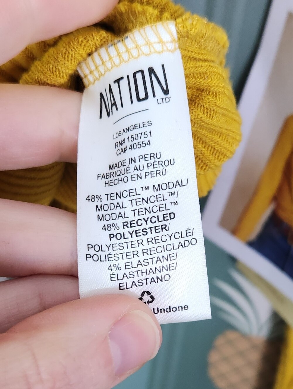 Nation Ribbed Wrap Shirt - Picture 4 of 6